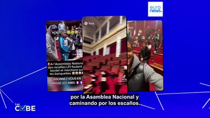 ¿Es cierto que una turba de adolescentes de minorías causó estragos en la Asamblea francesa?