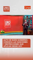 AUTO DE BUEN GOBIERNO: CONOZCA LAS RESTRICCIONES Y SANCIONES QUE APLICAN DESDE HOY