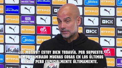Guardiola bromea con el año de su retirada como entrenador