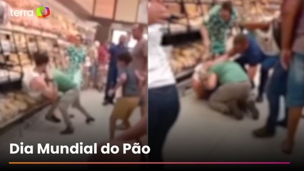Briga por pegador de pão gera confusão generalizada em supermercado em Goiás