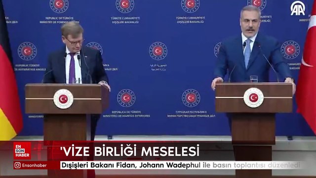 Dışişleri Bakanı Hakan Fidan, Ankara'da Almanya Dışişleri Bakanı Johann Wadephul ile ortak basın toplantısı düzenledi
