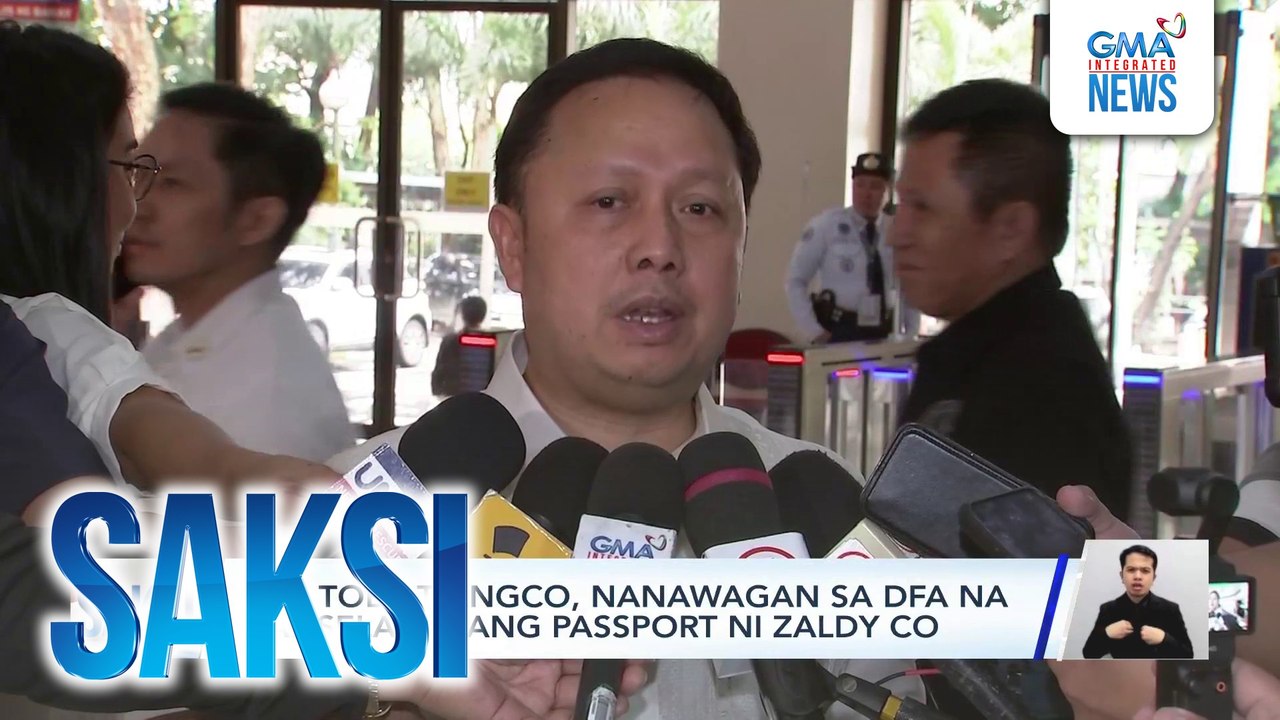 Rep. Toby Tiangco, nanawagan sa DFA na kanselahin ang passport ni Zaldy Co | Saksi