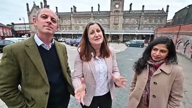 MP Julia Buckley welcomes potential investors to look around Shrewsbury.