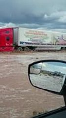 Vehicles Get Caught in Flash Flood on New Mexico Interstate, USA