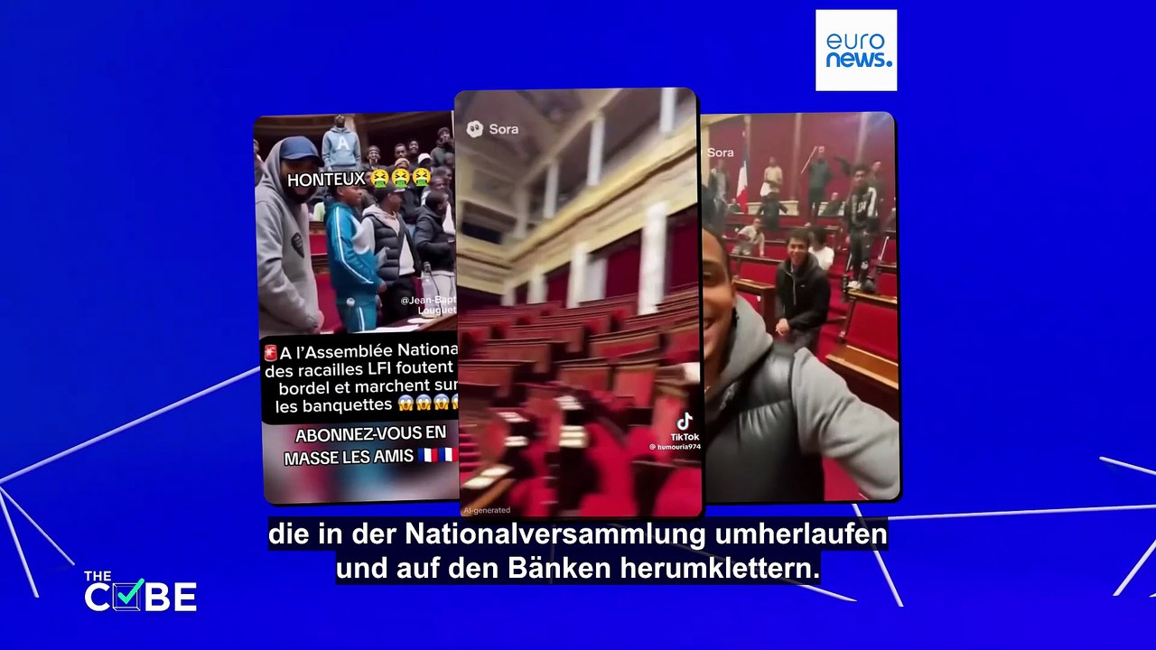 Haben Teenager in der französischen Nationalversammlung Chaos angerichtet?