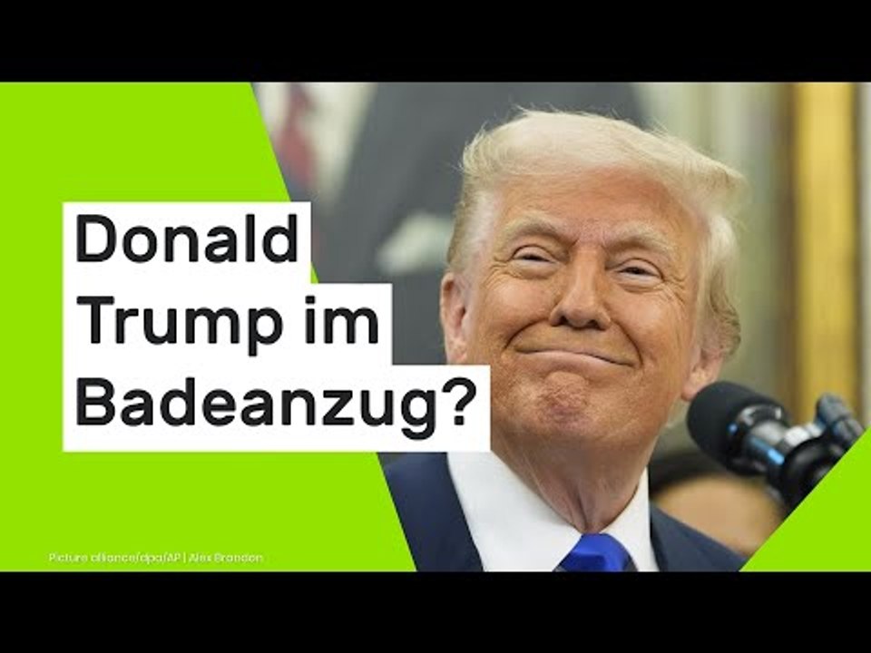 Donald Trump im Badeanzug?: US-Präsident vergleicht Strandfigur mit Joe Biden