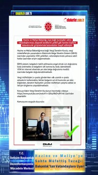 Hazine ve Maliye'ye Sahte Müfettiş Tuzağı: Bakanlık'tan Vatandaşlara Uyarı