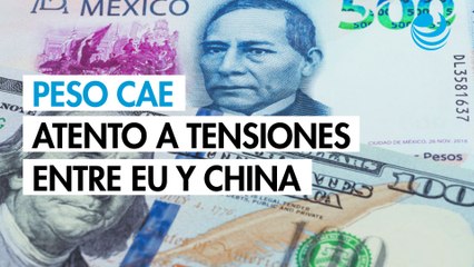 Peso cae frente al dólar en mercado atento a tensiones entre EU y China