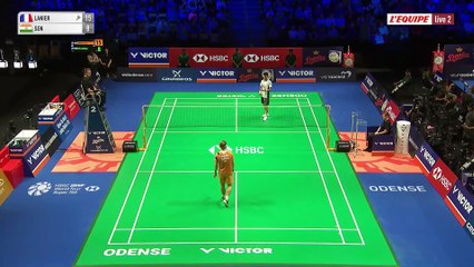 Le replay du quart de finale d'Alex Lanier - Badminton - Open du Danemark