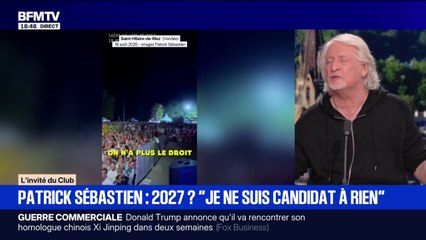 "Je ne fais pas de populisme", dit Patrick Sébastien, animateur