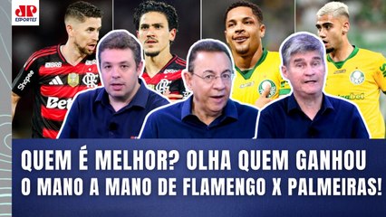 MANO A MANO de FLAMENGO X PALMEIRAS! OLHA QUEM GANHOU! | "O MELHOR TIME é o..."