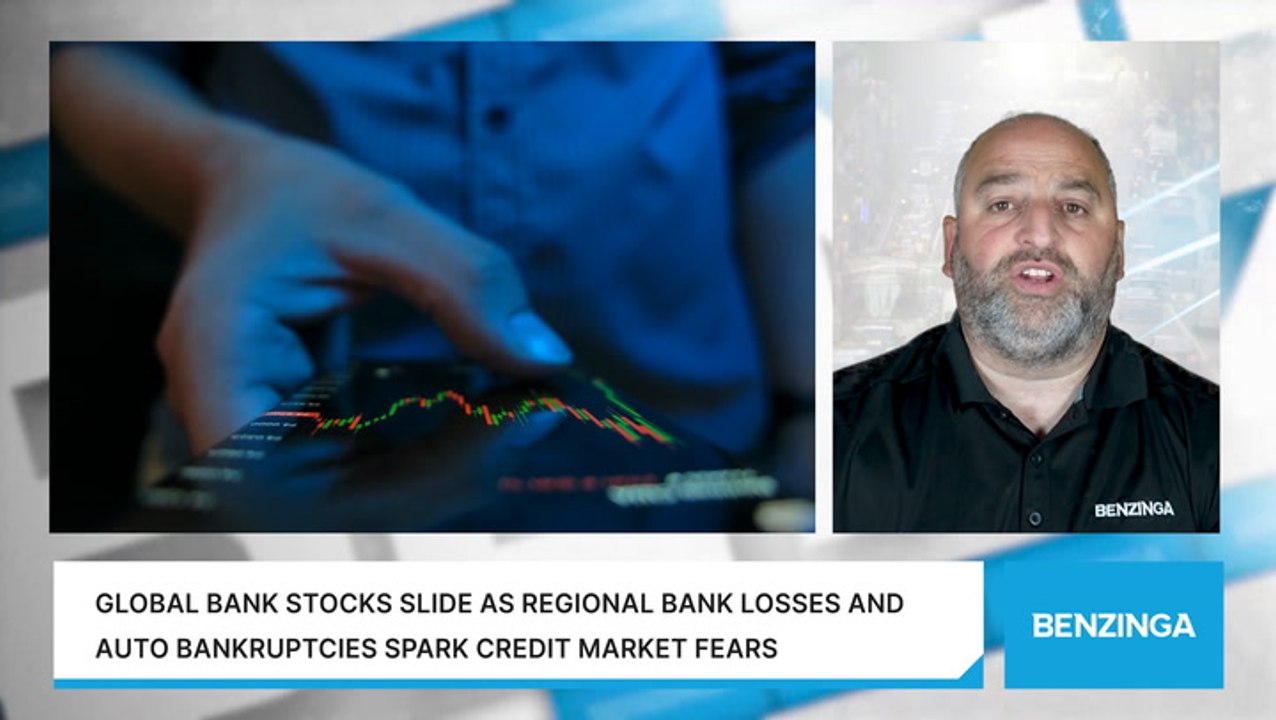Global Bank Stocks Slide As Regional Bank Losses And Auto Bankruptcies Spark Credit Market Fears