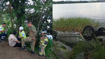 Dos personas heridas tras caer vehículo al lago Bayano