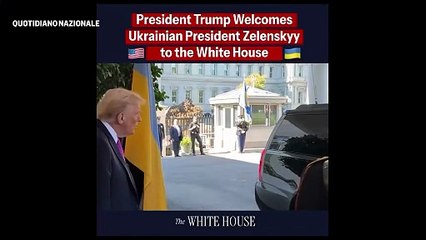 Trump accoglie Zelensky al suo arrivo alla casa Bianca