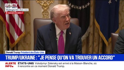 Guerre en Ukraine: "On espère qu'on va trouver le chemin de la paix", dit le président américain Donald Trump
