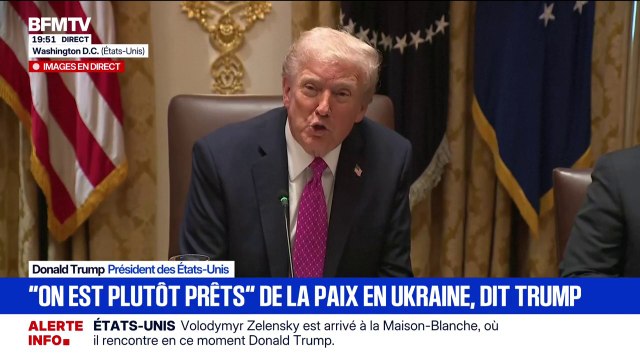 Guerre en Ukraine: Je pense que les deux présidents Volodymyr Zelensky et Vladimir Poutine souhaitent tous les deux cette paix , affirme Donald Trump