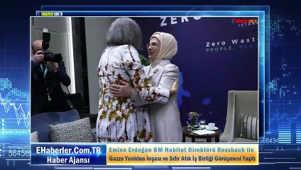 Emine Erdoğan BM Habitat Direktörü Rossbach ile Gazze Yeniden İnşası ve Sıfır Atık İş Birliği Görüşmesi Yaptı