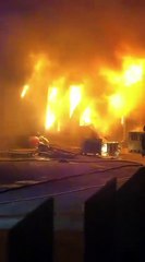 Arezzo, azienda devastata dalle fiamme a Camucia