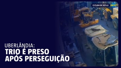 Trio suspeito por assalto é preso após perseguição