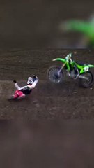 #9 Motocross Crash_ Heart-Stopping Moment on the Dirt Track!