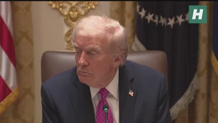 La cara que se le queda a Trump cuando el dicen que no puede expulsar a España de la OTAN