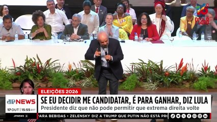 Lula volta a falar em reeleição em 2026: 'Se disputar, é para ganhar' | TEMPO REAL