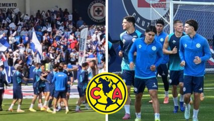 Cruz Azul se prepara para enfrentar al América en el Clásico Joven acompañados de la afición
