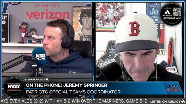 WEEI Afternoons: Patriots Special Teams Coordinator Jeremy Springer joins the show ahead of Week 7 against the Titans