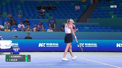 Ekaterina Alexandrova VS McCartney Kessler | WTA Highlights | Quarterfinal | Ningbo 2025