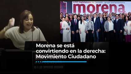 Morena se está convirtiendo en un partido de derecha: Movimiento Ciudadano