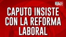 Luis Caputo insiste con la reforma laboral y tributaria
