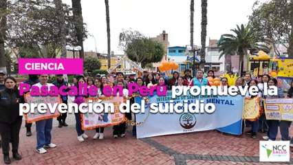 Pasacalle en Perú promueve la prevención del suicidio