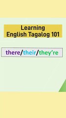 English Tagalog Grammar: Their, There, and They're  by pmme101