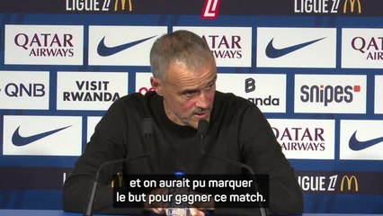 PSG - Luis Enrique : "J’aurais aimé jouer contre Strasbourg avec toute mon équipe"