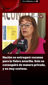 Nación no entregará vacunas para la fiebre amarilla. Solo se conseguirá de manera privada, y es muy costosa.