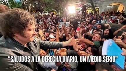 El presidente Milei destacó a La Derecha Diario durante la masiva caravana en Tres de Febrero: "Saludos a La Derecha Diario, un medio serio. Un medio que informa, un medio que dice la verdad".