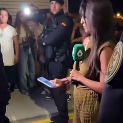 This is how Spanish patriots treat mainstream journalists who tell...