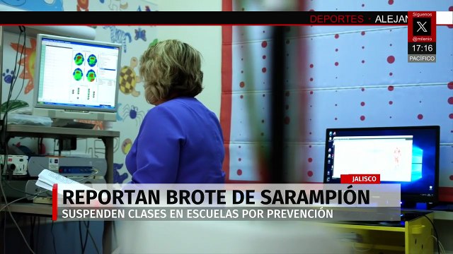En Jalisco, suspenden clases presenciales en grupos escolares tras casos de sarampión