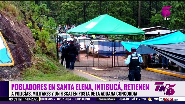 Por conflicto aduanero, pobladores retienen a fiscal, policías y militares en Intibucá