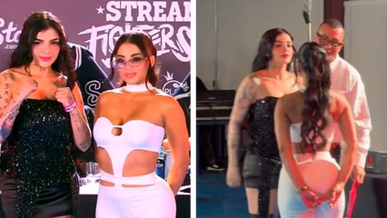 Karely Ruiz y Karina García cumplen con el peso previo a su pelea en Stream Fighters 4