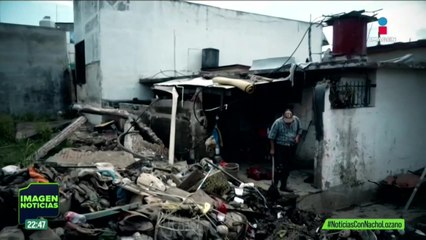 Continúa la crisis en Poza Riza a una semana de las lluvias que inundaron cinco estados