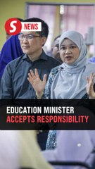 Education Minister and deputy take full responsibility for school tragedies
