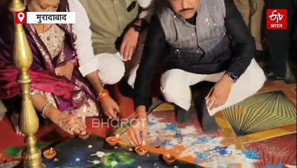 अयोध्या की तर्ज पर मुरादाबाद में मनाया गया दीपोत्सव; 11 लाख दीपक जलाए, 1500 ड्रोन का शो