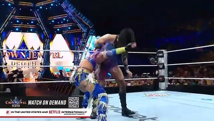 Rhea Ripley  IYO SKY vs. Asuka  Kairi Sane_ Crown Jewel 2025 highlights