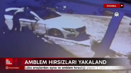 İstanbul'da lüks araçlardan ayna ve amblem hırsızlığı yapan 2 zanlı tutuklandı
