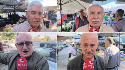 Pazarda artan fiyatlara tepki: 500 lirayla geliyoruz, iki günlük yiyecek zor alıyoruz