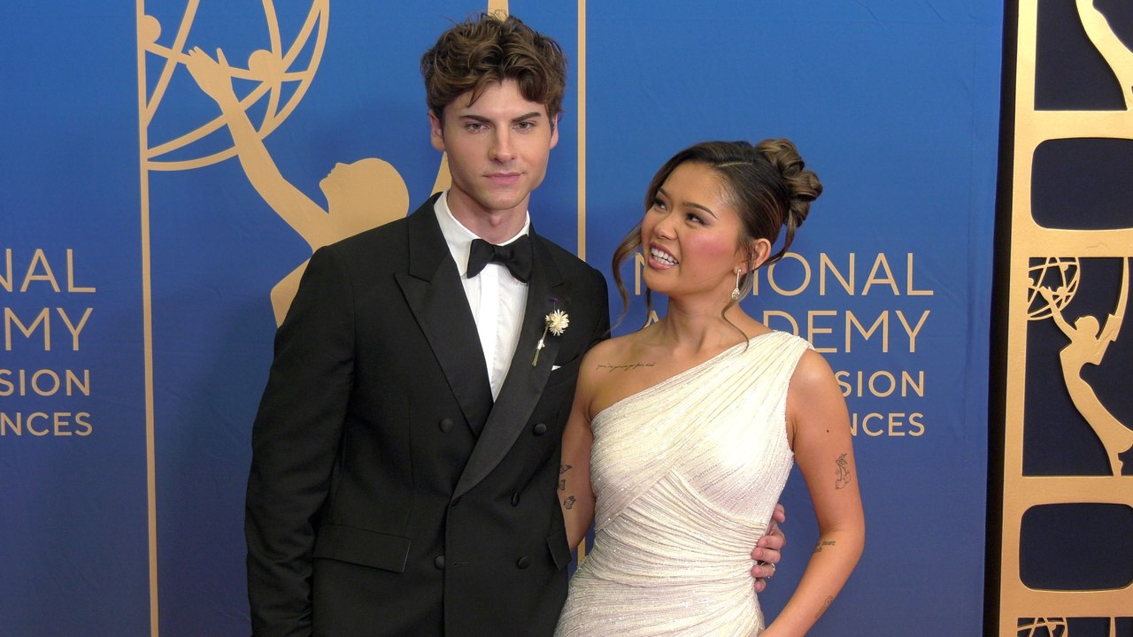 Christian Weissmann and Lisa Yamada 2025 Daytime Emmy Awards Red Carpet