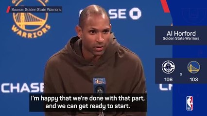 Horford 'happy' to be done with preseason