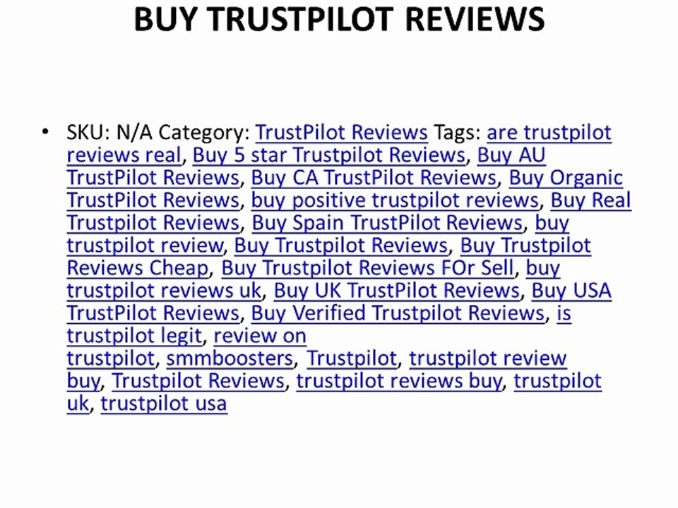 Buy Trustpilot Reviews