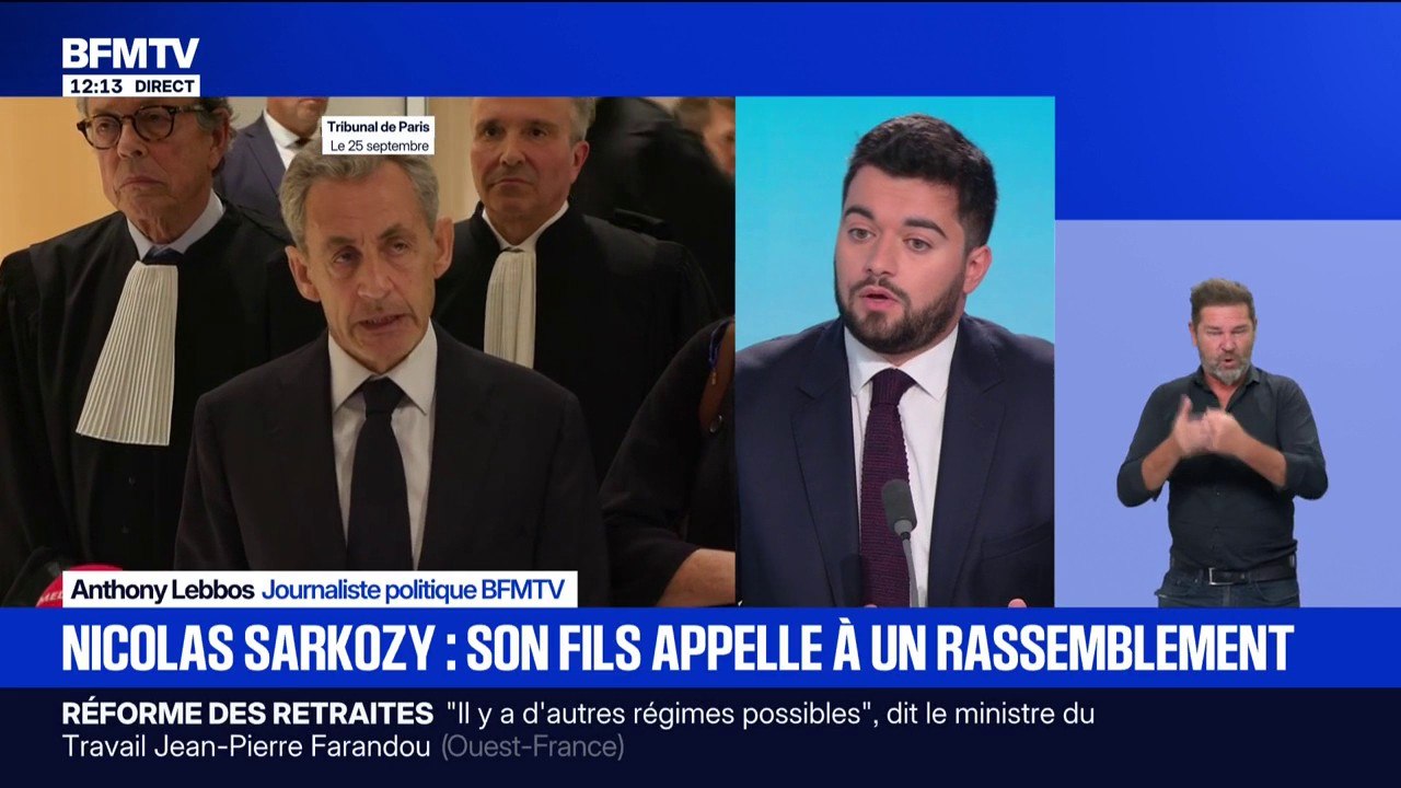 Louis Sarkozy appelle à un rassemblement en soutien à son père, le jour de son incarcération à la prison de la Santé